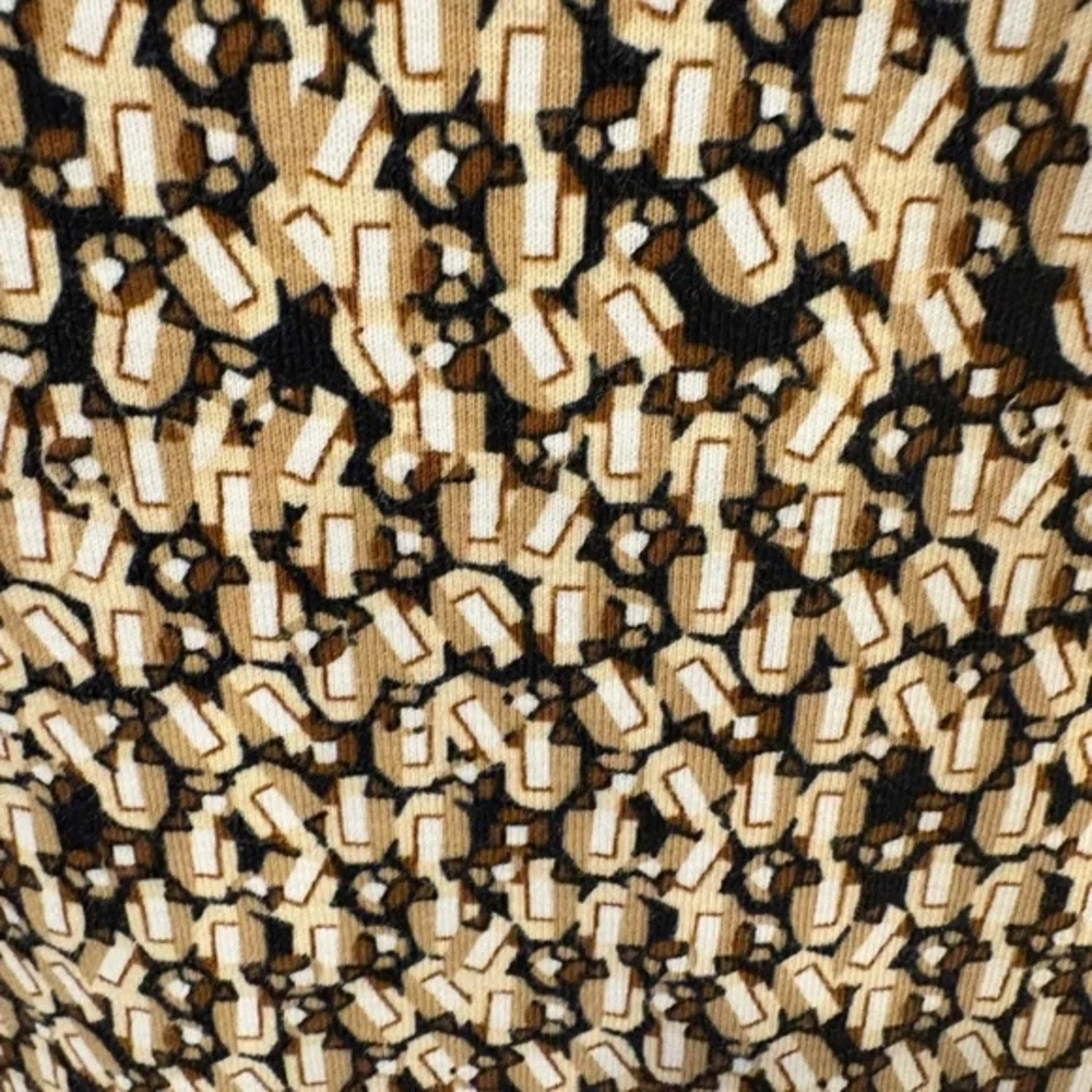 Rafaella | Black & Neutral Colours V-Neck Long Sleeve Top Size 2X Cotton - Picture 5 of 10